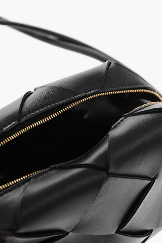 Woven Leather Mini Shoulder Bag