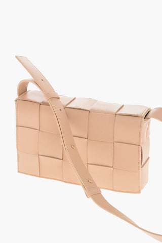 Geflochtene Leder-Schultertasche