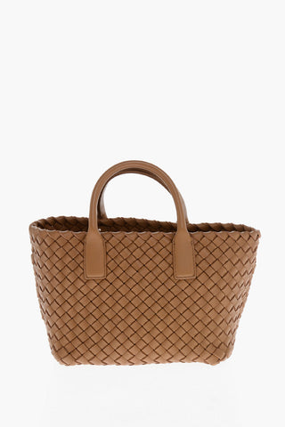 Mini Tote Aus Geflochtenem Leder