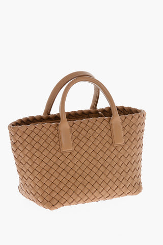 Mini Tote Aus Geflochtenem Leder