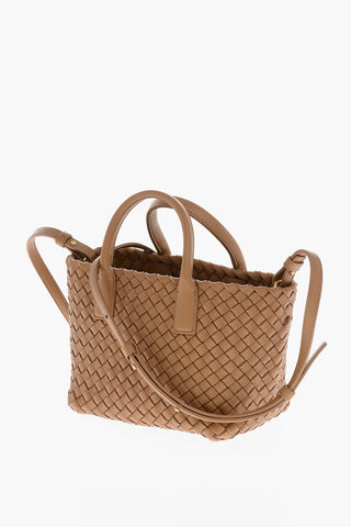 Mini Tote Aus Geflochtenem Leder