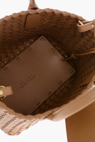 Mini Tote Aus Geflochtenem Leder