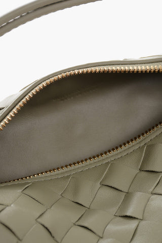 Borsa a Mano in Pelle Intrecciata