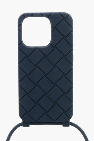 Silicone iPhone 15 Pro Cover with Neck Strap