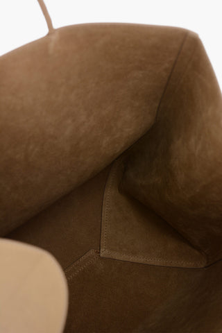 Maxi Ledertote Bag Einfarbig
