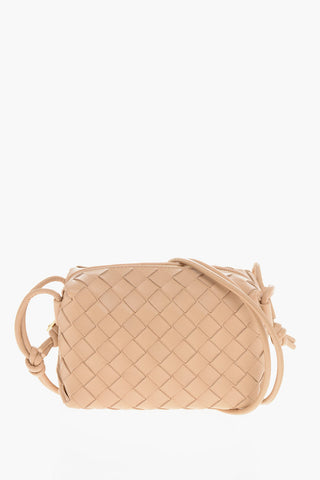 Woven Leather Mini Shoulder Bag