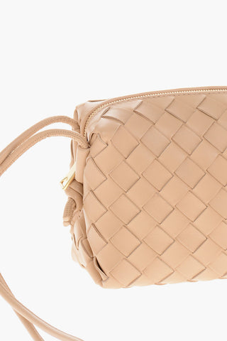Woven Leather Mini Shoulder Bag
