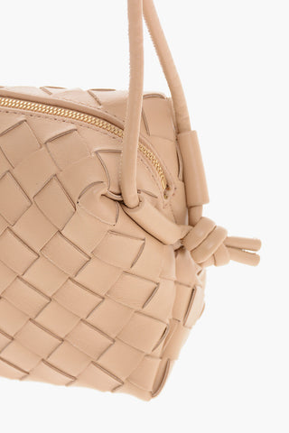Woven Leather Mini Shoulder Bag