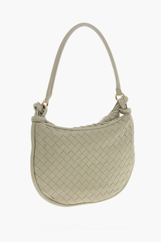 Borsa a Spalla In Pelle Intrecciata
