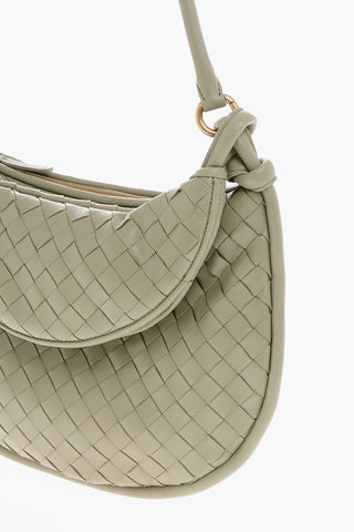 Borsa a Spalla In Pelle Intrecciata