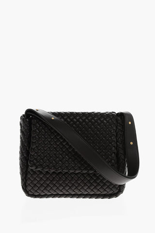 Borsa Saddle in Pelle Intrecciata