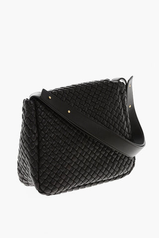 Borsa Saddle in Pelle Intrecciata
