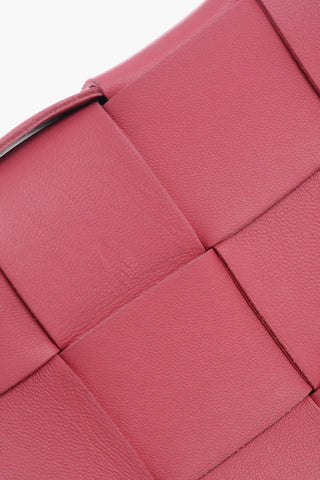 Woven Leather Shoulder CASSETTE Bag