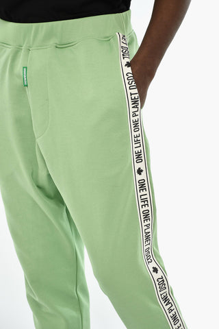Jogginghose aus Baumwolle mit seitlichen Logobändern