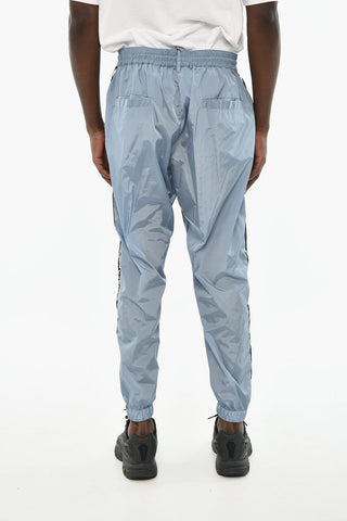 Nylon Pants with Logo Side Band