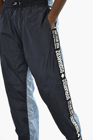 Nylon Pants with Logo Side Band