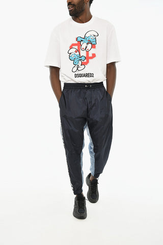 Nylon Pants with Logo Side Band