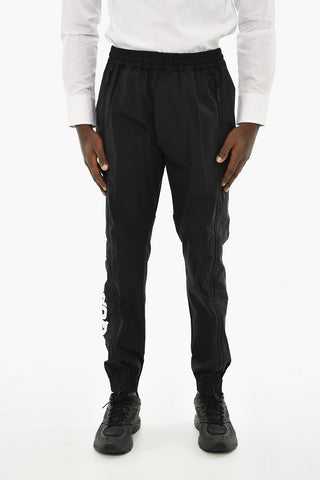Pantaloni Casual in Cotone con Maxi Zip