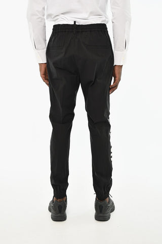 Pantaloni Casual in Cotone con Maxi Zip