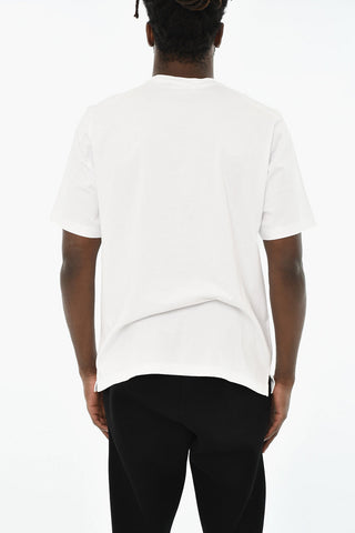 T-Shirt Girocollo in Cotone con Stampa