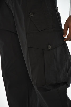 ICON Cargo-Hose aus Stretch-Baumwolle mit Metalldetail
