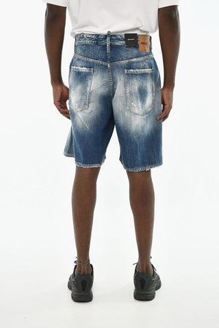 Shorts BOXER in Denim Distressed