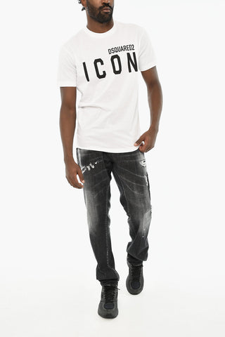 ICON Cotton Crew-neck T-shirt with Print