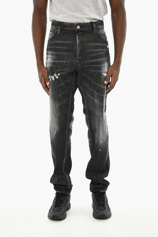 High-Waist Jeans with Vintage Effect