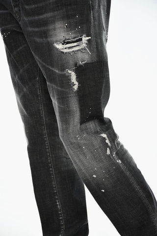High-Waist Jeans with Vintage Effect
