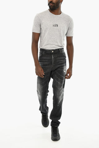 High-Waist Jeans with Vintage Effect