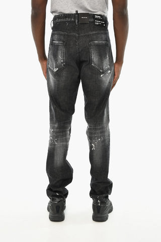 High-Waist Jeans with Vintage Effect