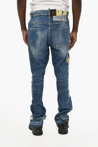 Jeans 642 with Distressed Effect and Betty Boop Patch 20cm