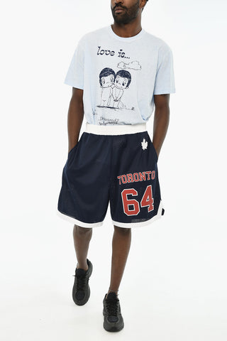 Perforierte Bedruckte Shorts