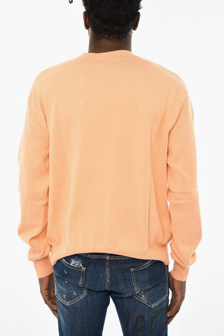 Maglia Girocollo in Cotone con Ricamo