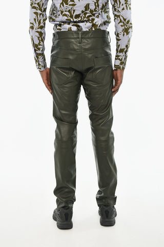 Pantalone 5 tasche in Pelle