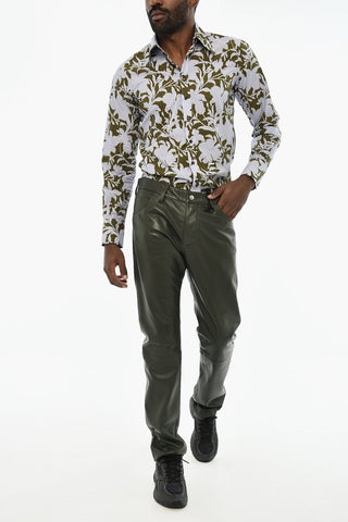 Pantalone 5 tasche in Pelle