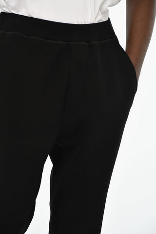 Gerippte Jogginghose mit Ton-in-Ton-Logo