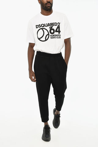 Gerippte Jogginghose mit Ton-in-Ton-Logo