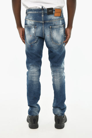 Cotton-Stretch Jeans SKATER with Visible Seams 16cm