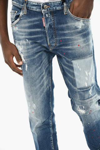 Cotton-Stretch Jeans SKATER with Visible Seams 16cm