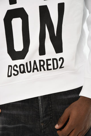 ICON Cotton Crewneck Sweatshirt with Contrast Print