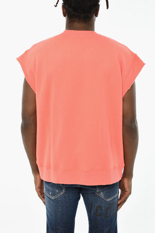 Tank Top Stampato in Cotone