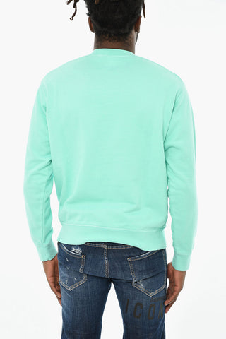 Cotton Crew-neck Sweatshirt with Logo