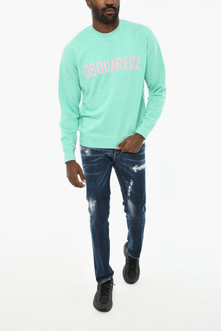 Cotton Crew-neck Sweatshirt with Logo