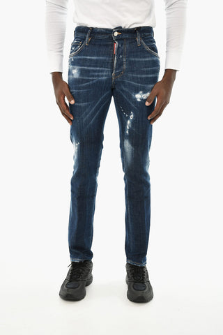 Distressed Denim Skinny Fit Jeans 16cm