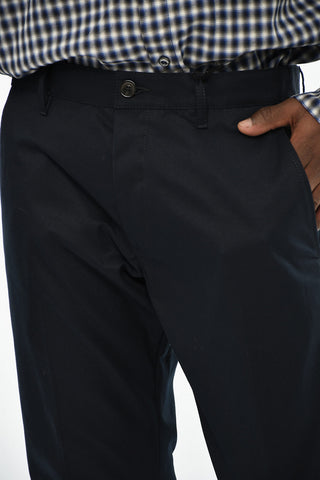 Chinohose aus Baumwolle mit Gürtelschlaufen