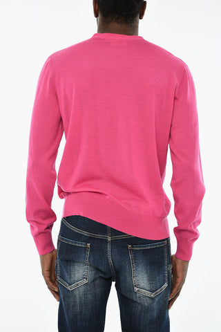 Cardigan Scollo a V in Lana Vergine