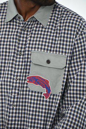 Checked Shirt with Chest Pocket
