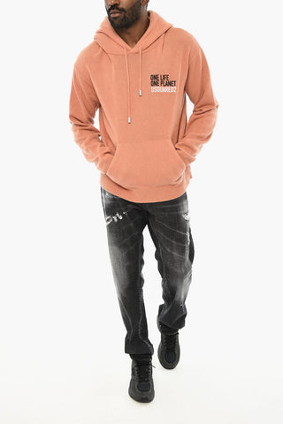 Hooded Cashmere Sweater with Patch Pockets