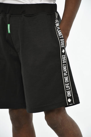 Shorts aus Baumwollmischung mit elastischem Bund